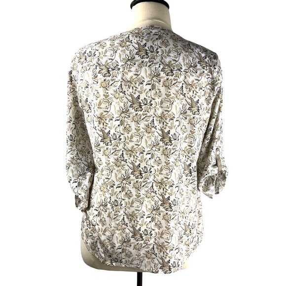 Croft & Barrow Tab Sleeve Blouse, Women's Size X-Large - Picture 4 of 8